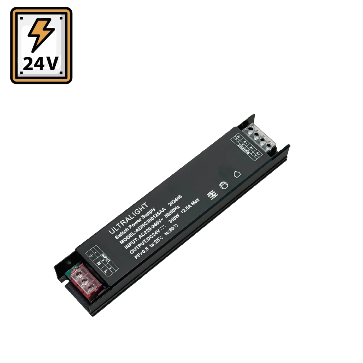 مزود طاقة 24V 300 واط الترالايت (ADHC300125AA)
