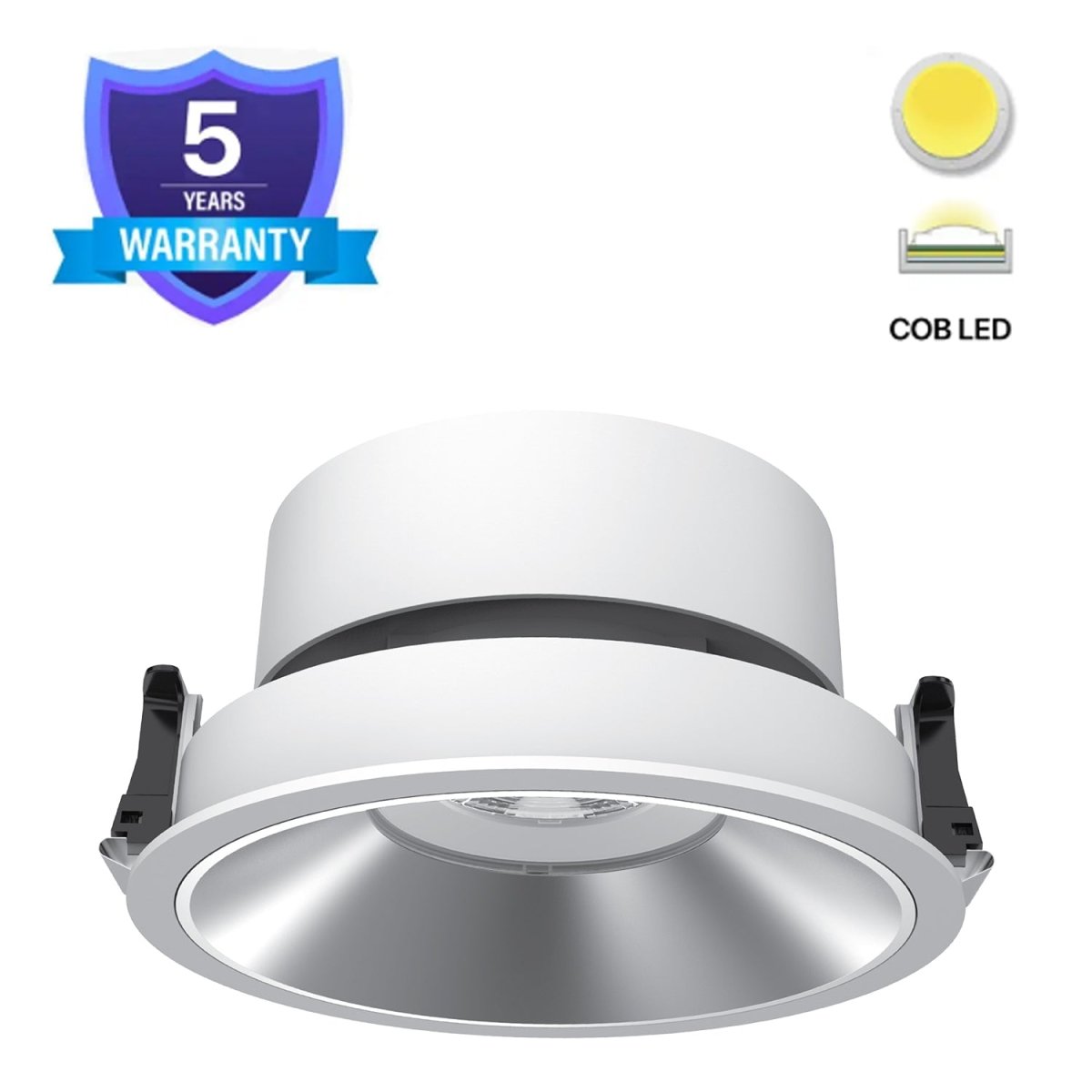 Ultralight Recessed 40W LED Ceiling Light – 5 Years Warranty and Philips Driver (UTL-ER2)