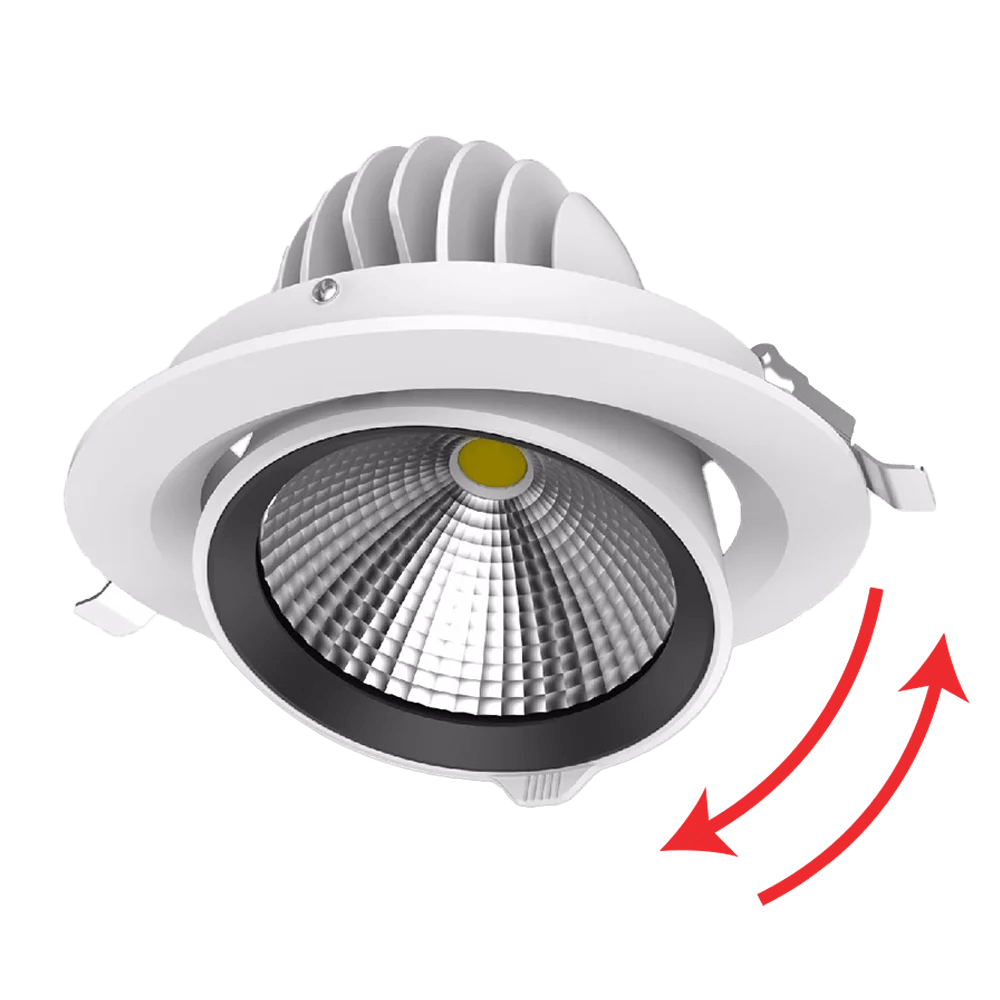 UltraLight Recessed Adjustable LED Ceiling Light (BR6244) | 45W Indoor Lighting