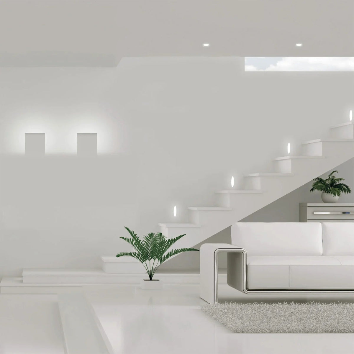 Ultralight Recessed Gypsum wall Light Frame E14 (MW-8401)