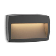 Modern outdoor wall light fixture on a white background