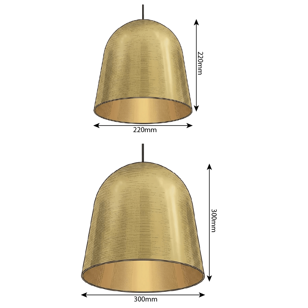 Ultralight Round Indoor Pendant Light – (TY7130) with E27 Base