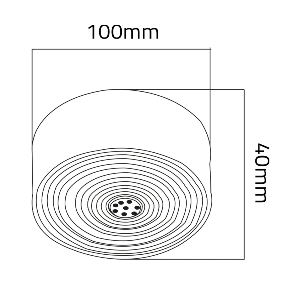 الترالايت إنارة لطش مدور سبوت لايت (SQ7224B)