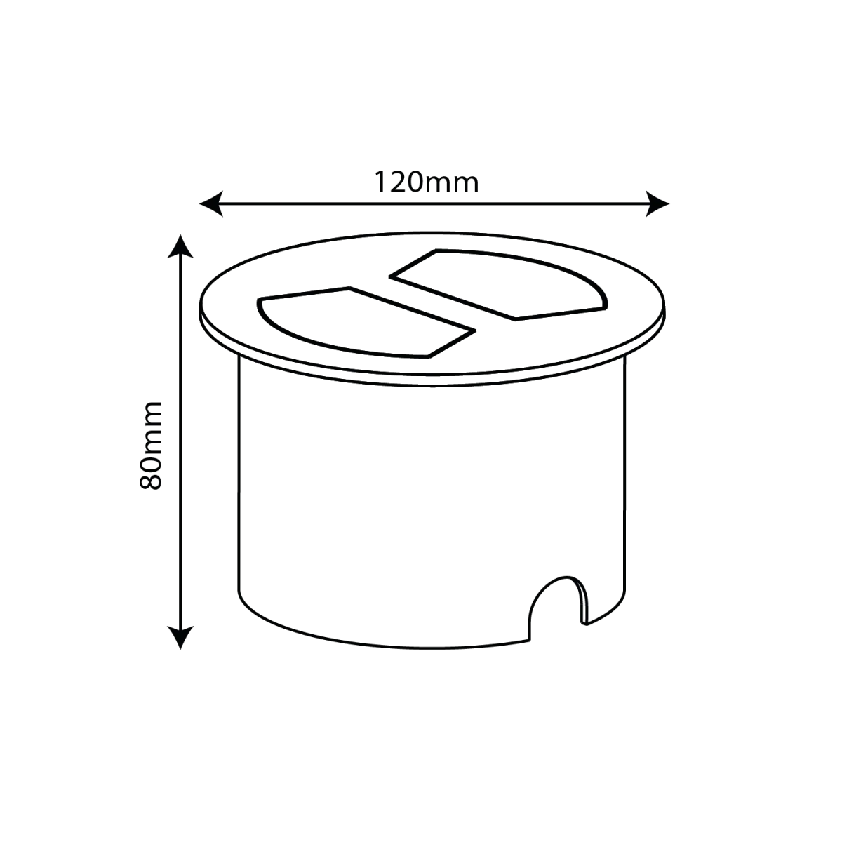 إضاءة أرضية ليد خارجية مقاومة للماء IP67 - تصميم مفرد ومزدوج من الترالايت (BD8216)