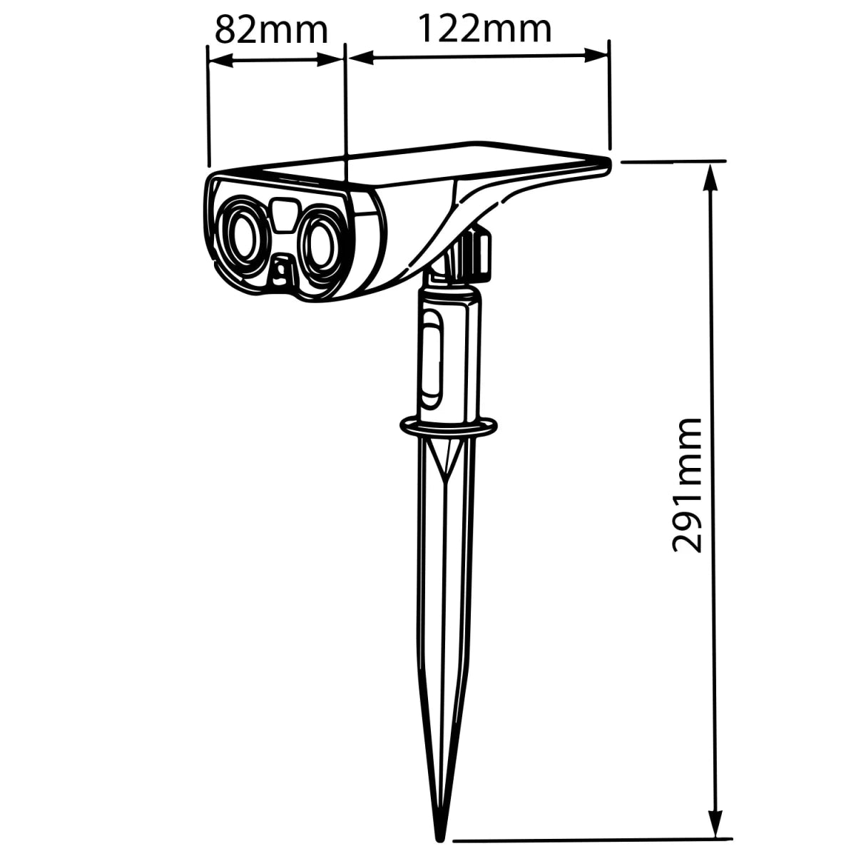 Efficient Solar Landscape Light with Color Changing Feature (LL18013) - Perfect for Illuminating your Outdoor Space