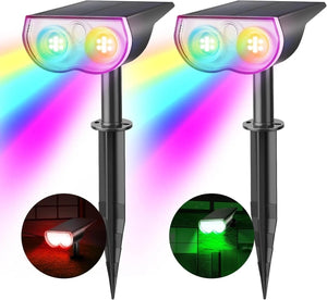 Enhance your outdoor space with our Ultralight Solar Landscape Light. Automatically switches between 8 light colors at night.