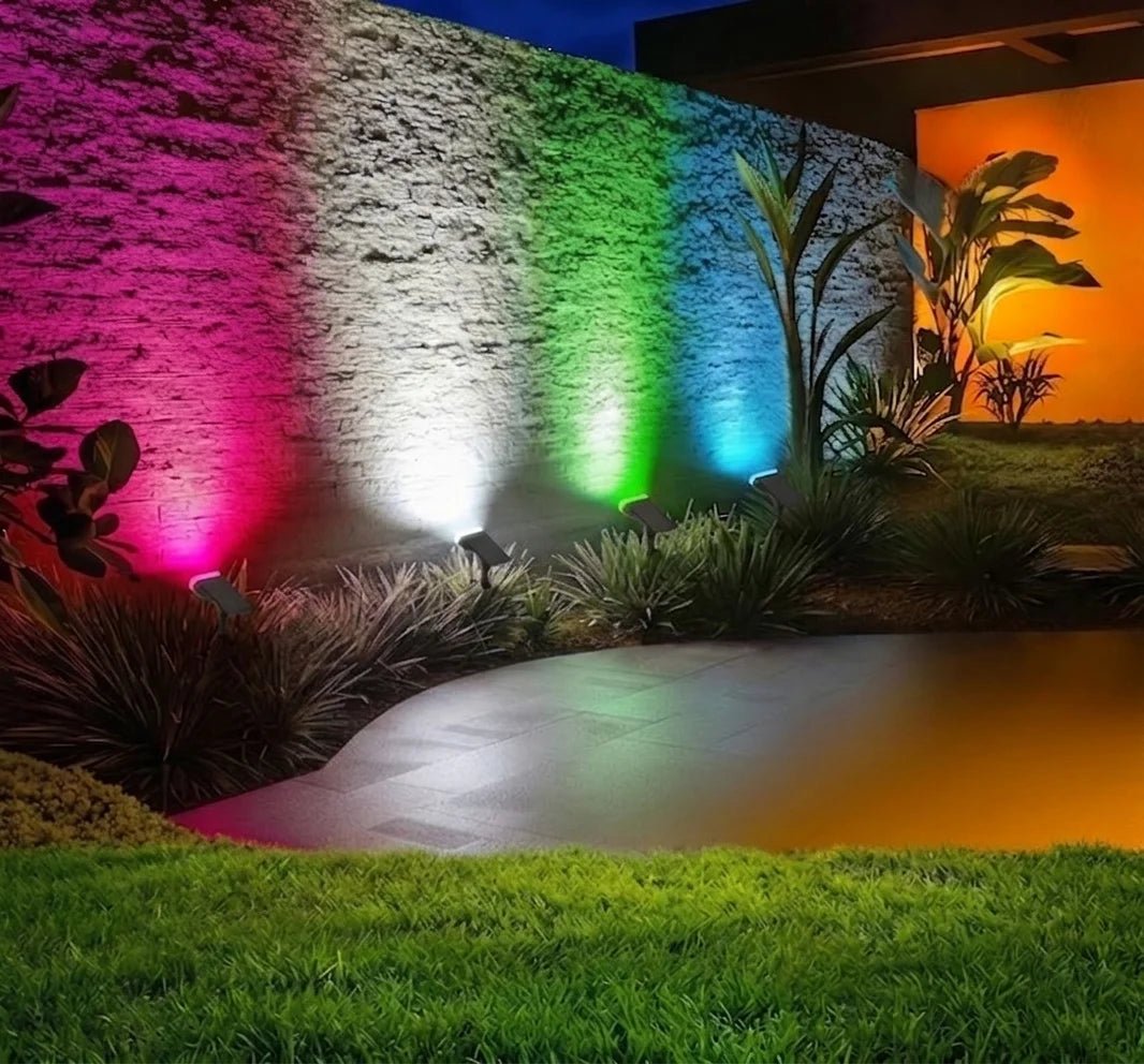 Enhance your outdoor space with our Ultralight Solar Landscape Light. Automatically switches between 8 light colors at night.