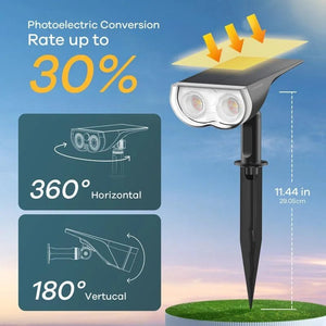 Enhance your outdoor space with our Ultralight Solar Landscape Light. Automatically switches between 8 light colors at night.