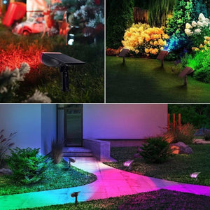 Enhance your outdoor space with our Ultralight Solar Landscape Light. Automatically switches between 8 light colors at night.