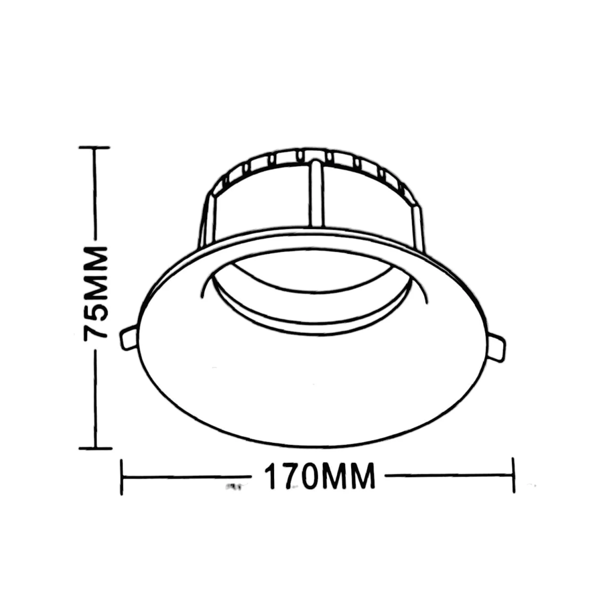 إطار إنارة سقفية الترالايت - إضاءة داخلية فاخرة ضد التوهج (BA226)