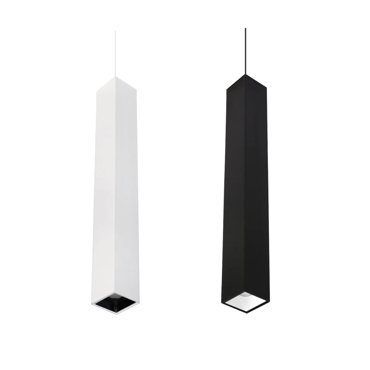 إنارة سقفية معلقة مربعة موجهة من الترالايت - 20 واط، هيكل من الألمنيوم (BR8088-SQ)