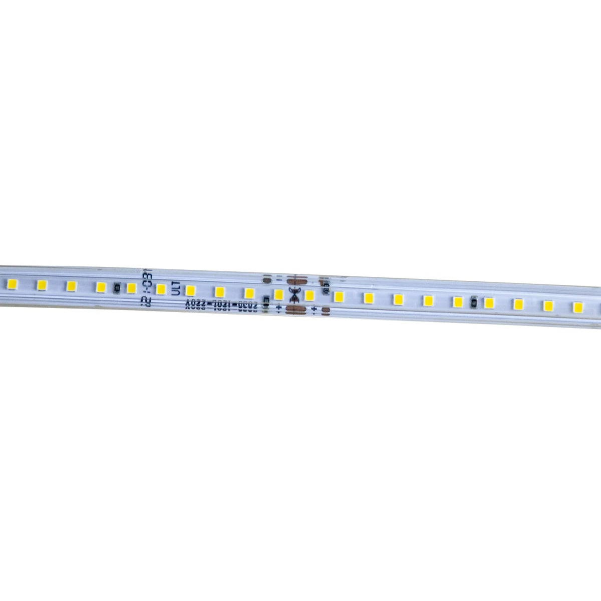 LED strip light on a white background