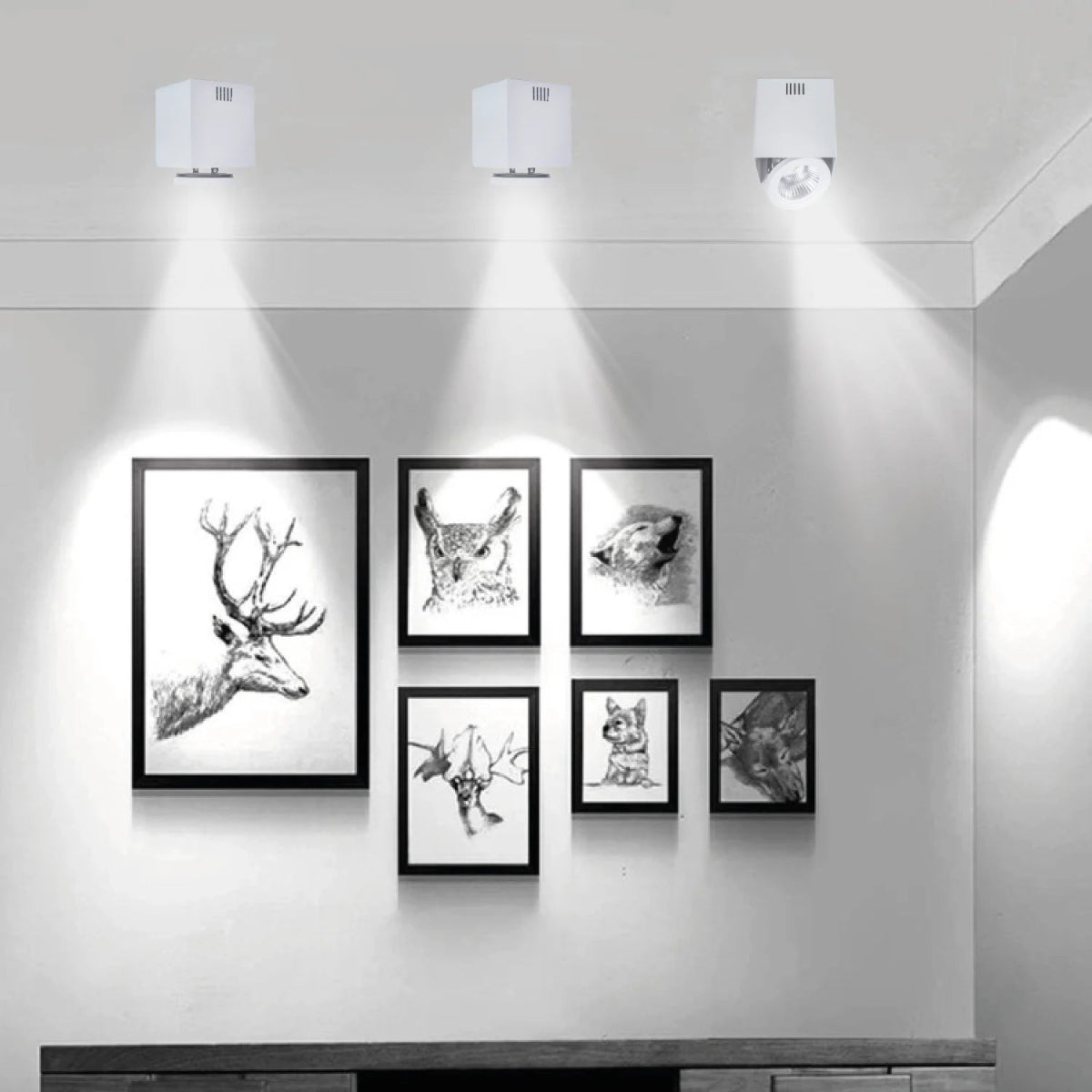 إطار إنارة سقف ظاهرة قابل للتدوير وقاعدة AR111 - تصميم عصري (C7655)