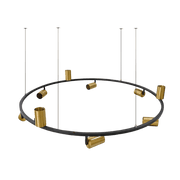 Buy Ultralight Track Rail Pendant Light - Round, Adjustable & Energy-Efficient (BR6757-9) - Best  from Ultralight