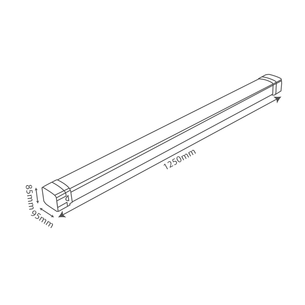 Ultralight Tri-Proof LED Linear Light 50W IP66 (TRA12095)