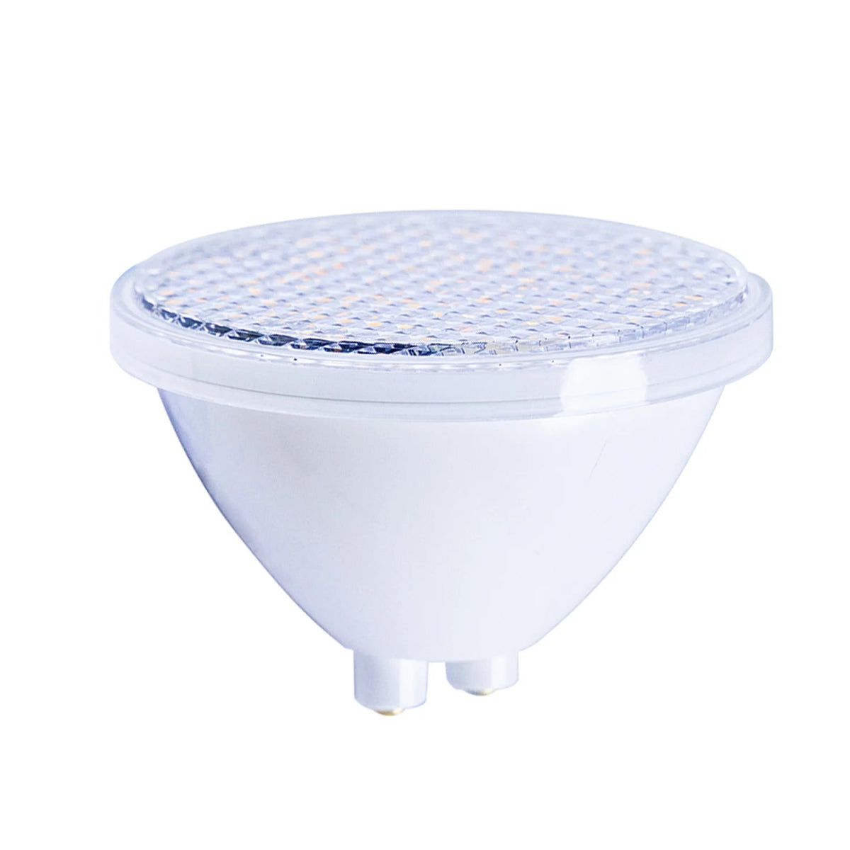 LED light bulb on a white background