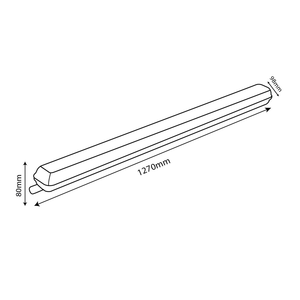 لمبة ليد نجف الترالايت مضاد للماء 50 واط IP66 (WL-TR12095 PC)