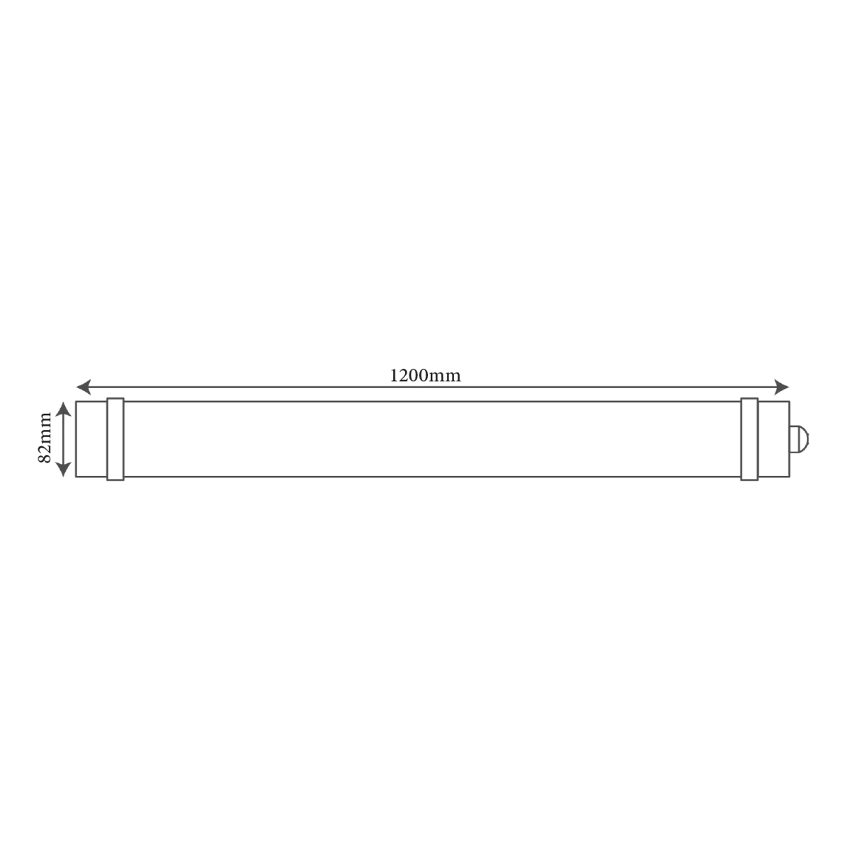 Ultralight Water Proof LED Batten Linear Light 60W (HS-TR12003)