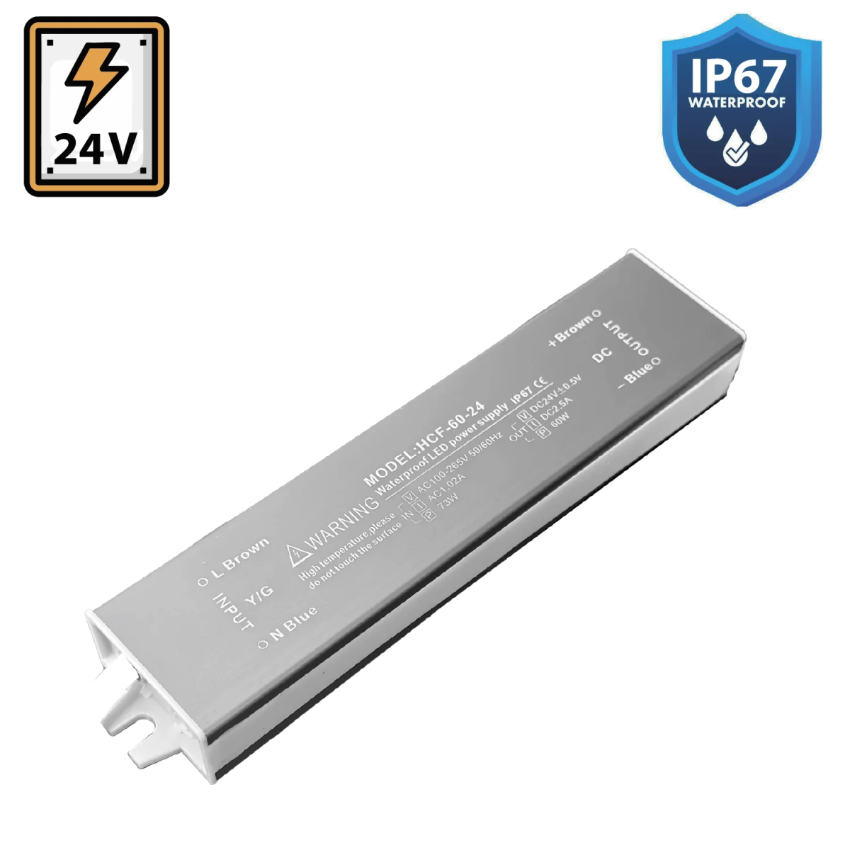 Ultralight Water Proof Power Supply (HCF-60-24)