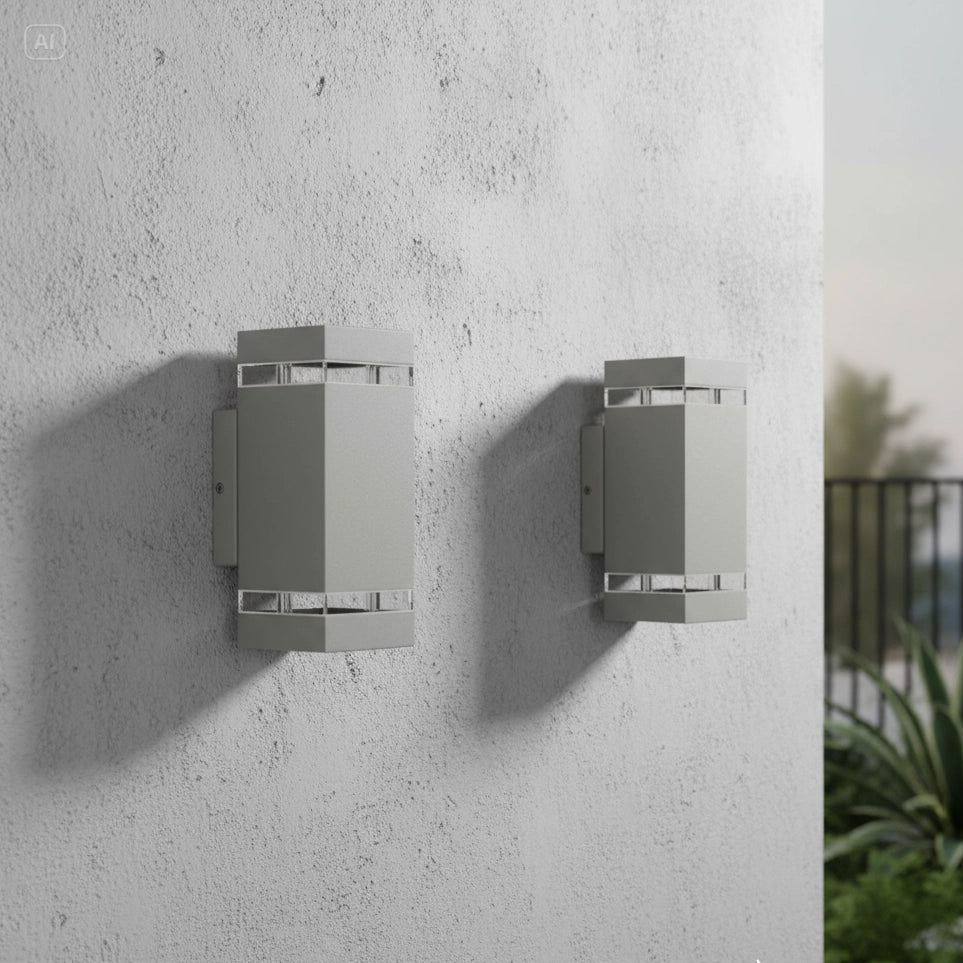 WALL LIGHT FRAME (YJ2181-2) - Modern Up & Down GU10 Outdoor Wall Light - Ultralight