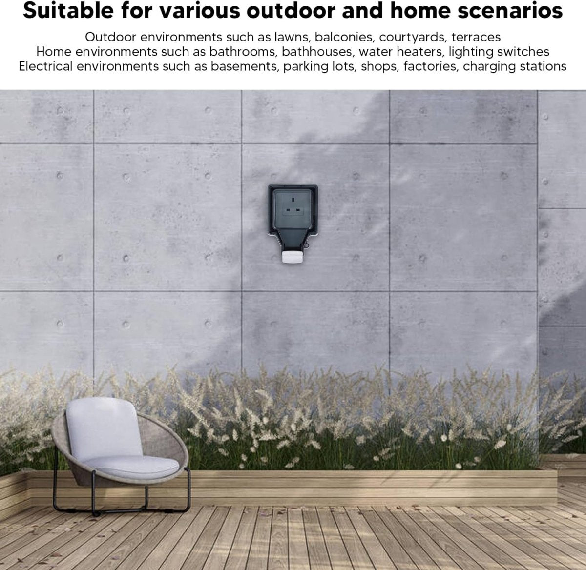 Waterproof and Dustproof wall Socket (IG86-SS)