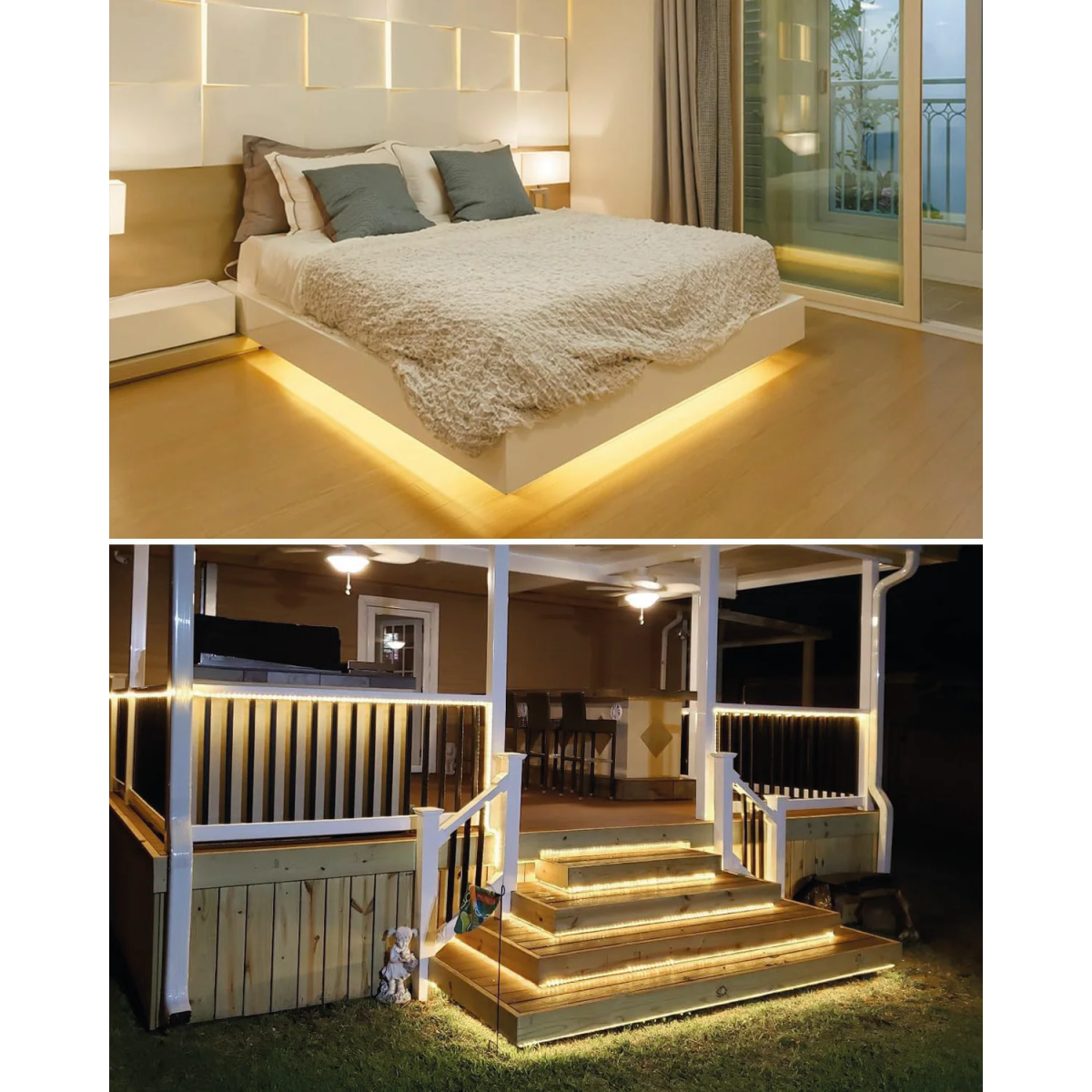 شريط إضاءة ليد مقاوم للماء – مرن وطويل للاستخدام الداخلي والخارجي (SMD2835-120P)