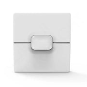 White rectangular product with a central square component on a white background