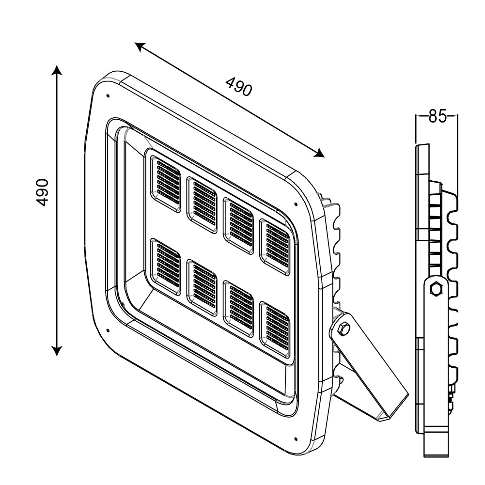  الترا لايت كشاف ليد خارجي فلود لايت (ZY-2079)