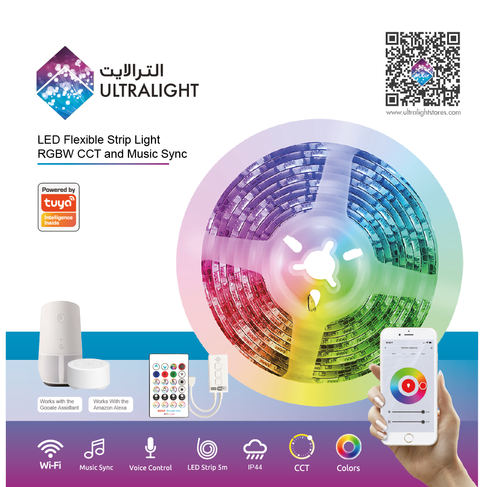 Buy Ultralight Tuya Strip Light 5M - TUYA Smart RGB Lighting (WL-SL5050 TUYA) - Best  from Ultralight