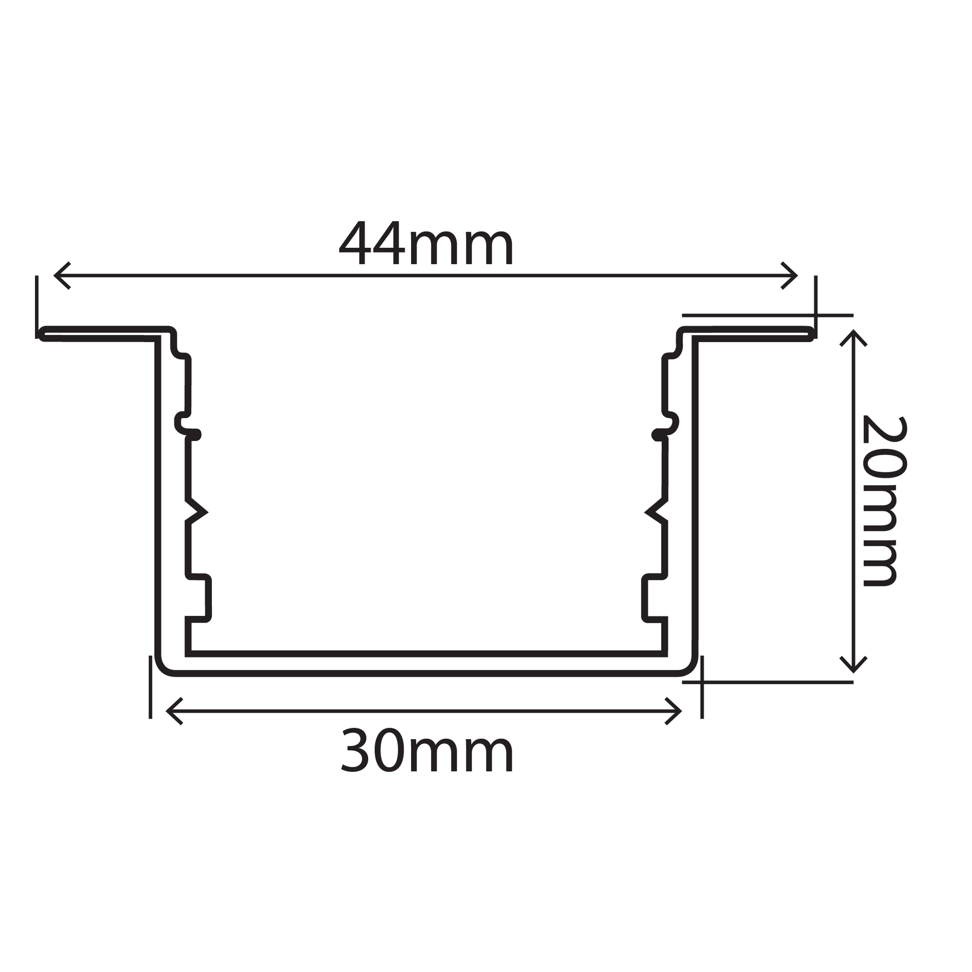 Buy Ultralight 3M Aluminum Profile 43mm (XC724B) - Best  from Ultralight