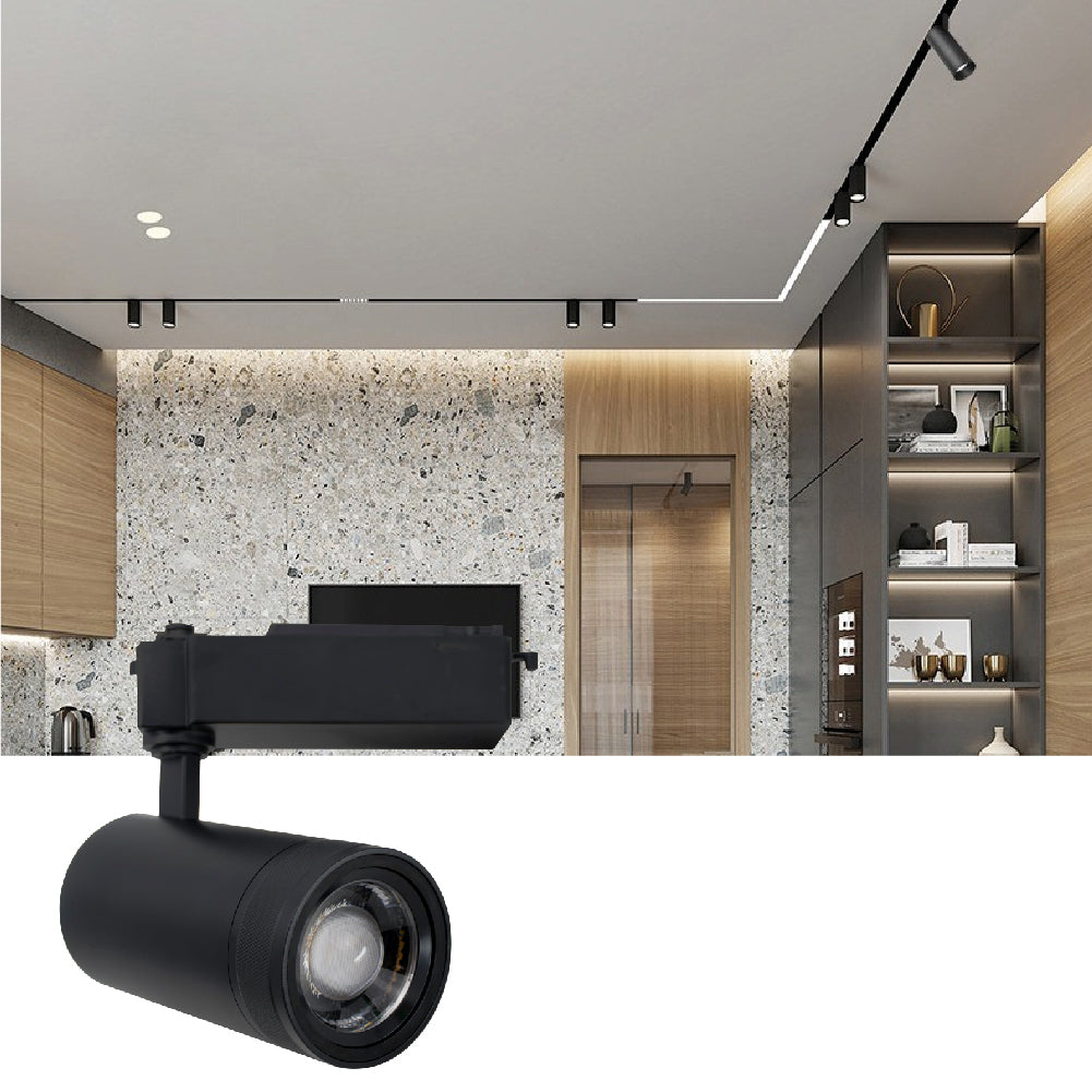 الترا لايت إنارة سكة أسود 30 واط | تصميم مغناطيسي أنيق وإضاءة داخلية احترافية (BR8108)