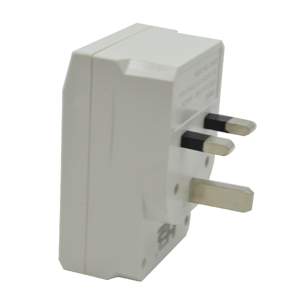 USB الترا لايت توصيلة فيش كهربائي مع مدخلين (AU010) 