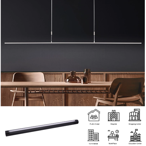 Ultralight Linear Light Connectable - Modern Black 24V Fixture (WD420)