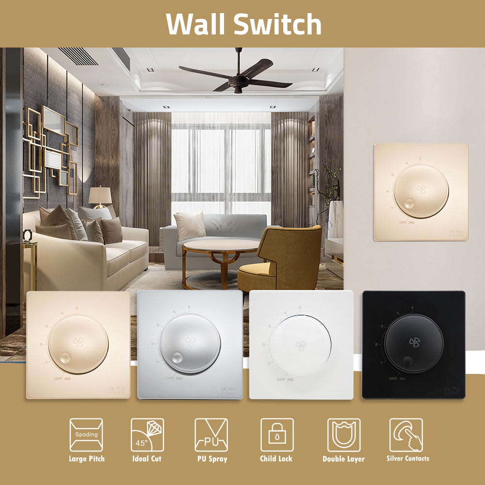 Buy Ultralight Dune Dimmable Fan Switch (B12-051) - Best  from Ultralight