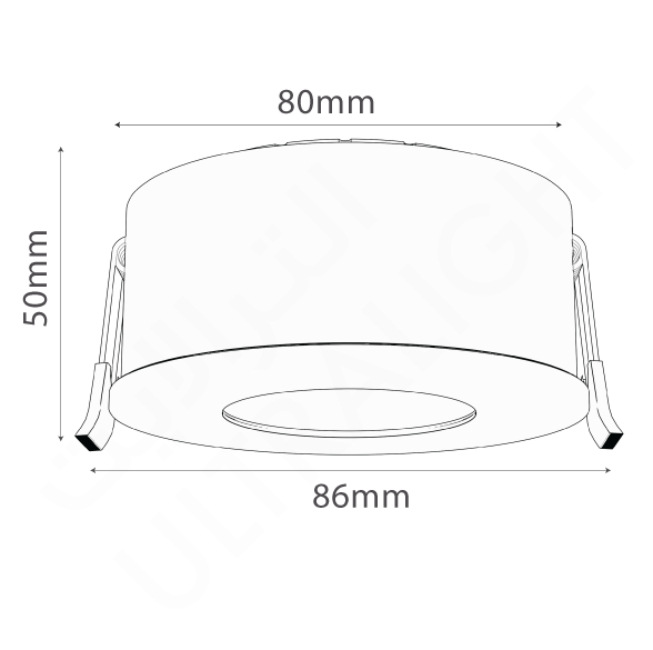 Buy Ultralight Outdoor Downlight GU10 (BA268-RD) - Best Down light from Ultralight
