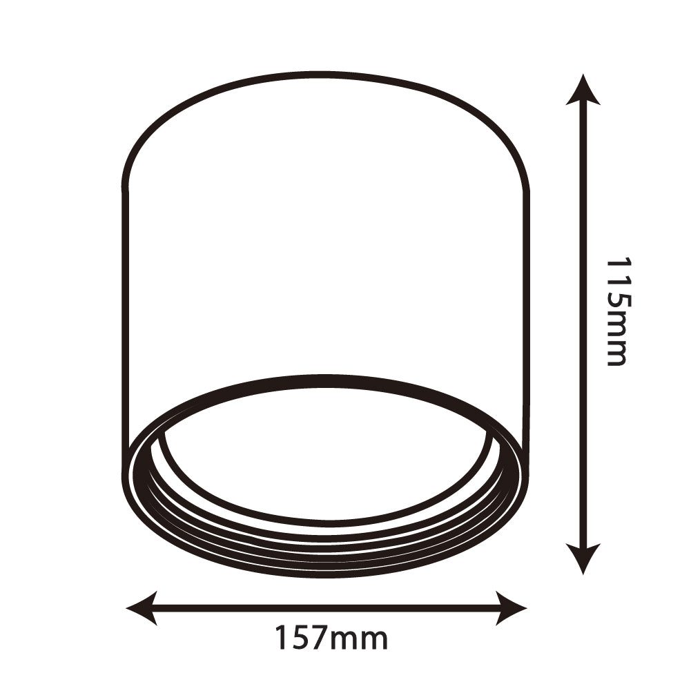 كشاف سقف أسطواني من ترا لايت (BR2201A) | إضاءة ليد داخلية | تصميم عصري
