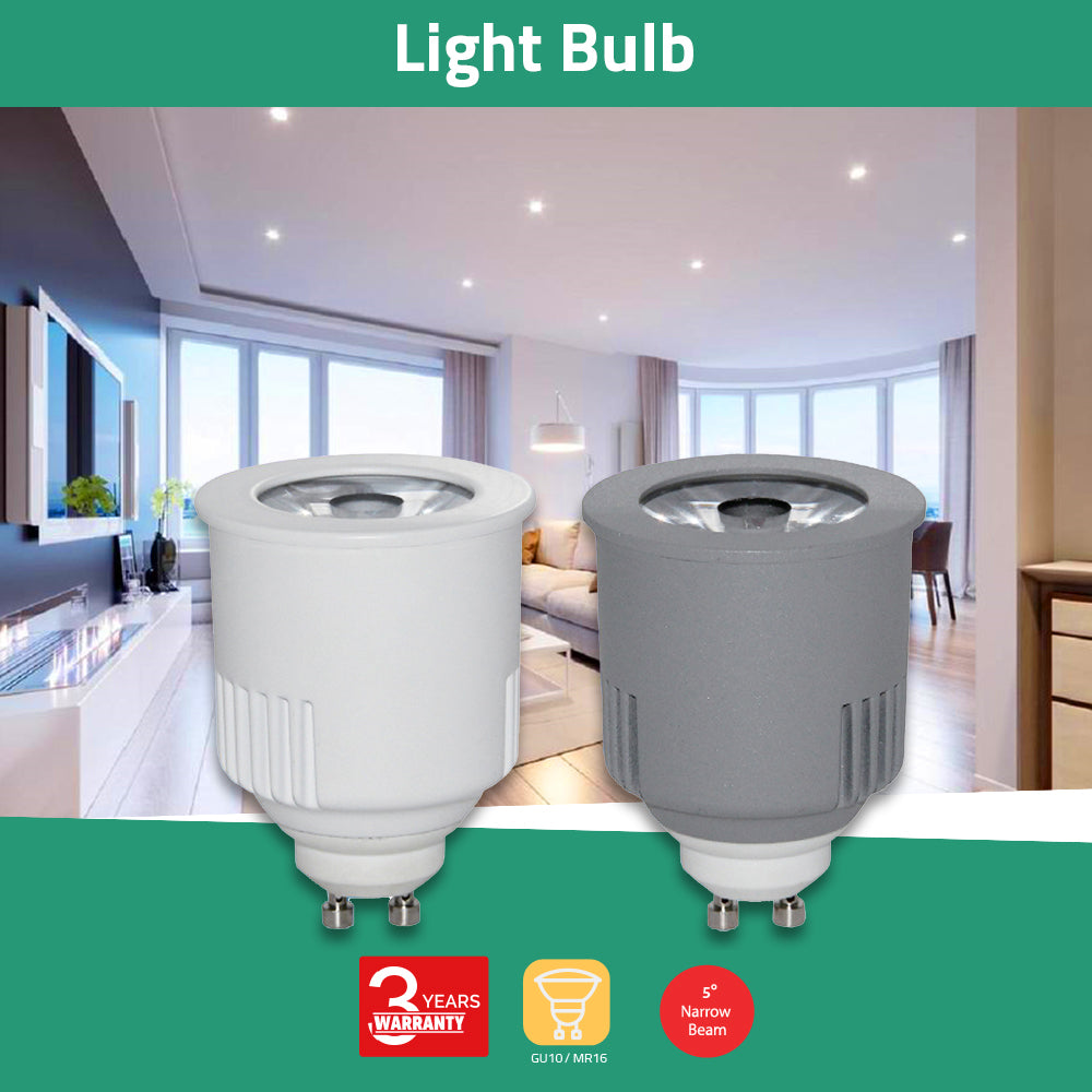  بزاوية انتشار ضيقة GU10 الترا لايت لمبة (BR3766)