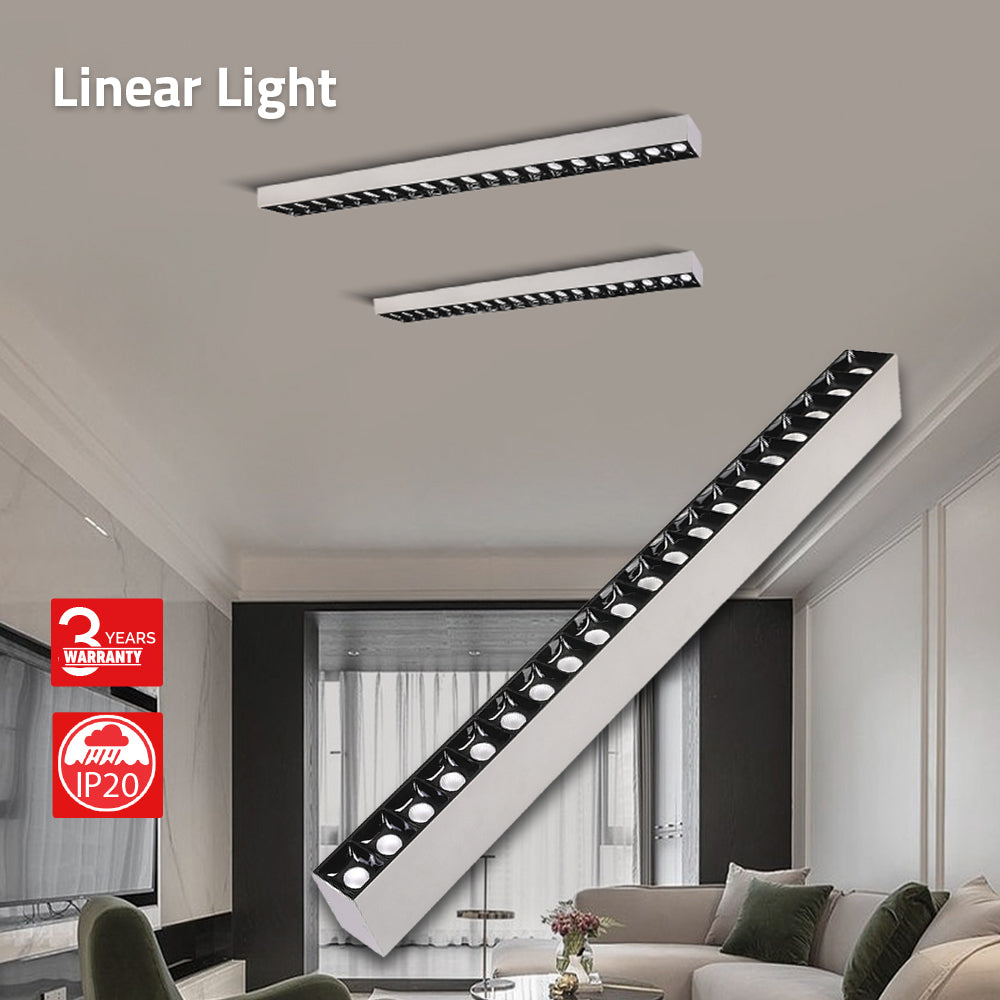 Buy Ultra Light Linear LED Light (BR6709P) | 60W Indoor Lighting Fixture | OSRAM Chip - Best  from Ultralight