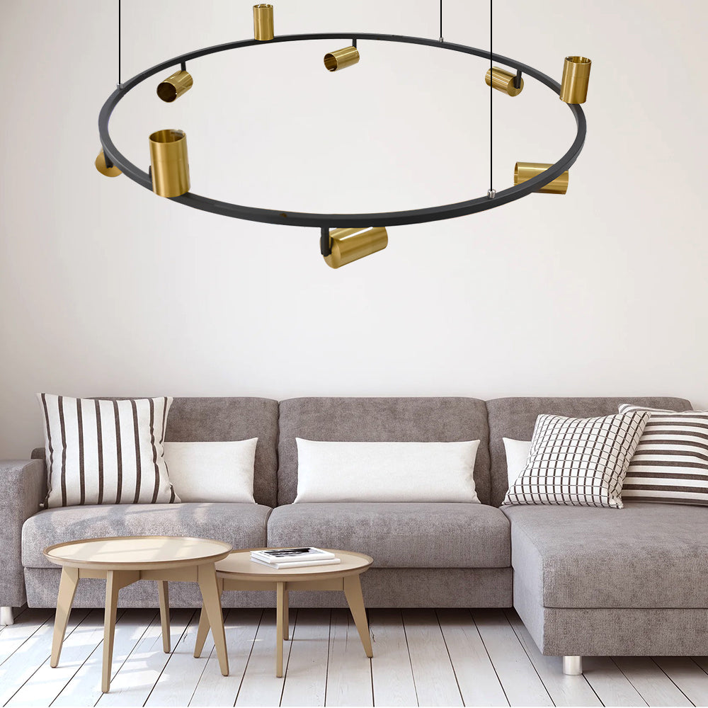 Buy Ultralight Track Rail Pendant Light - Round, Adjustable & Energy-Efficient (BR6757-9) - Best  from Ultralight