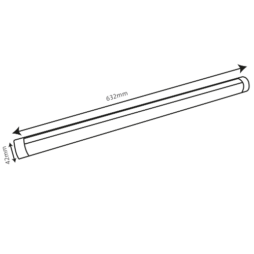 Ultralight Linear Light Connectable - Modern Black 24V Fixture (WD420)