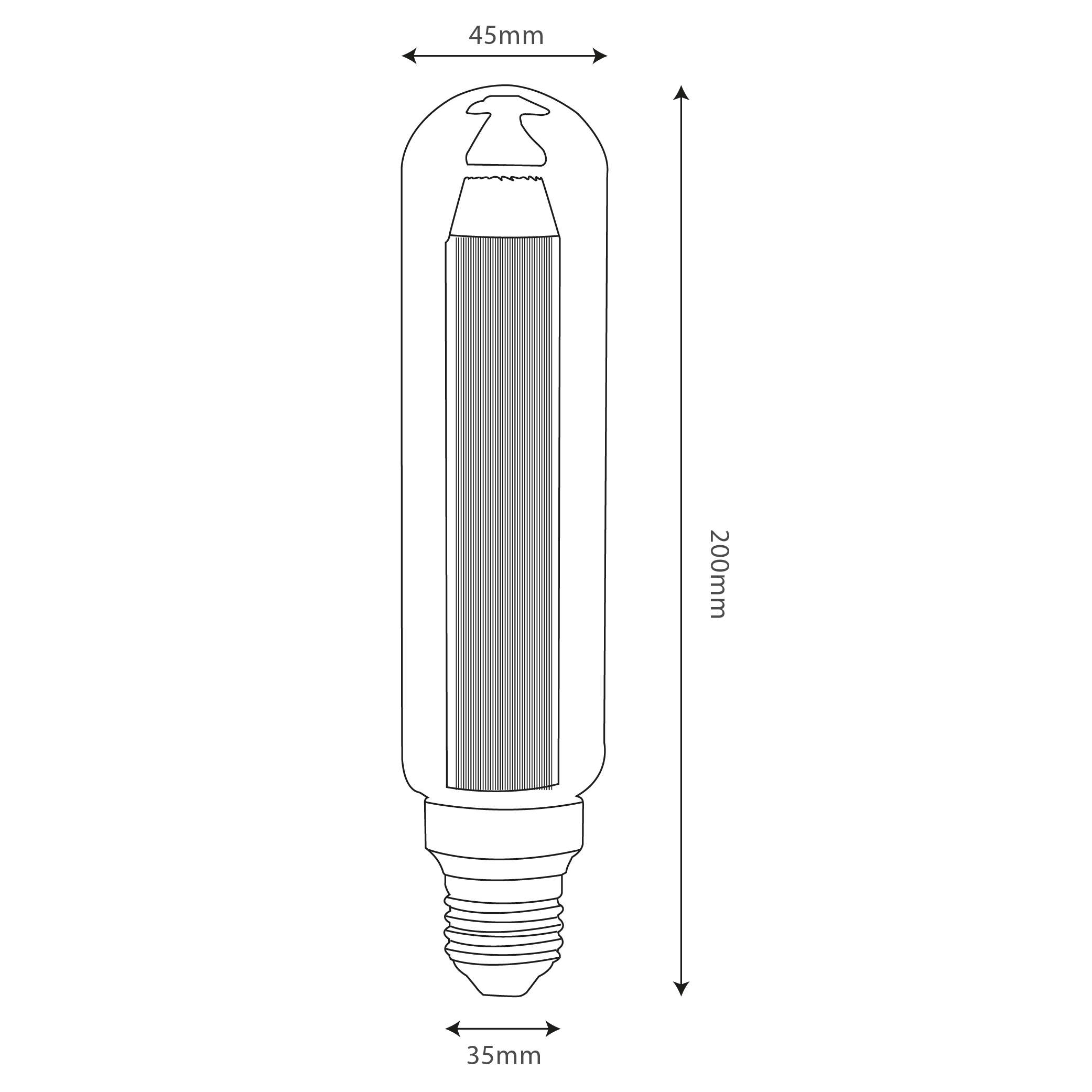 Buy Ultralight Tubular Filament Bulb E27 Base (DT45) - Best  from Ultralight