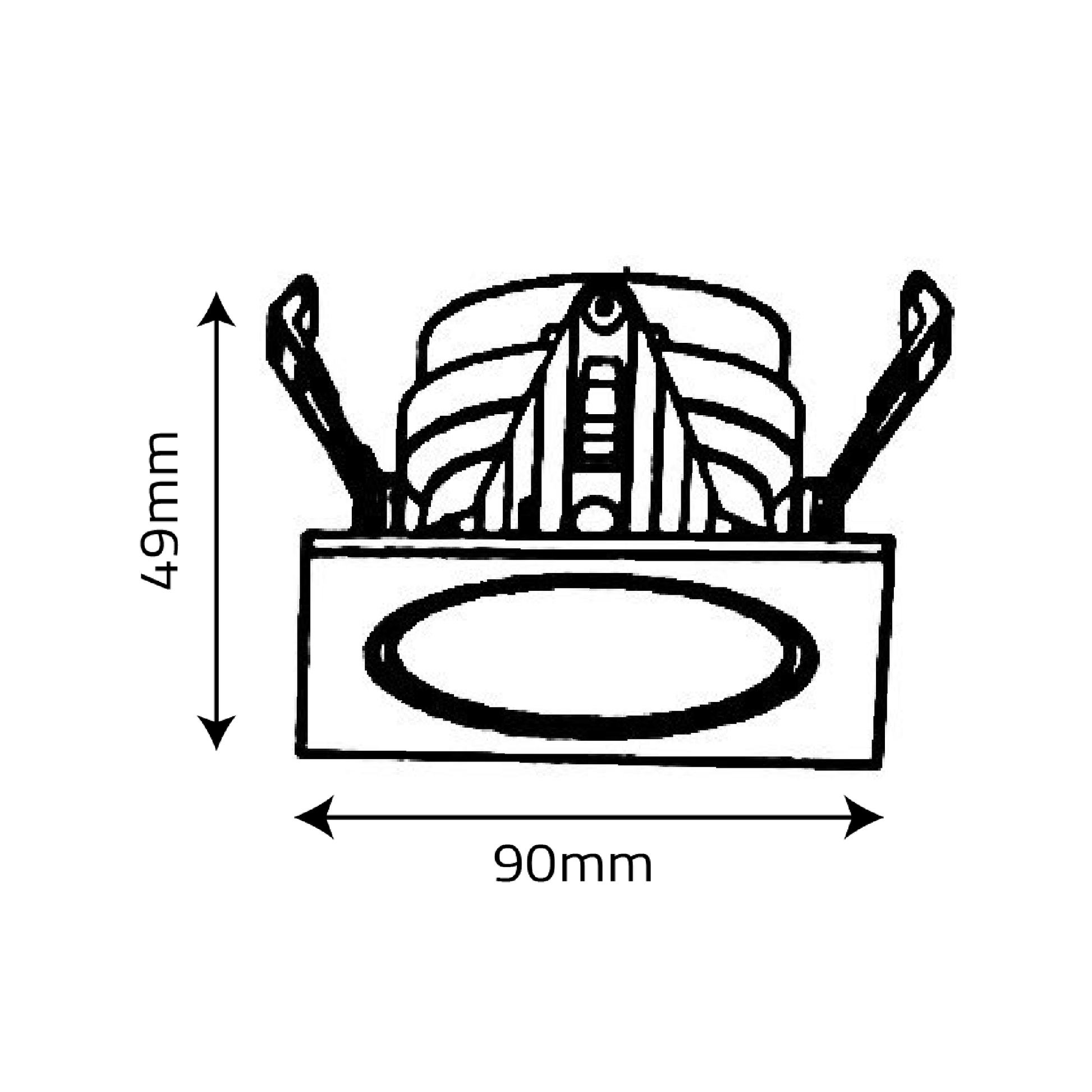 Buy Ultra Light GU10 Single Ceiling Frame Light (FPC303S-AD) – Stylish Indoor Lighting - Best  from Ultralight