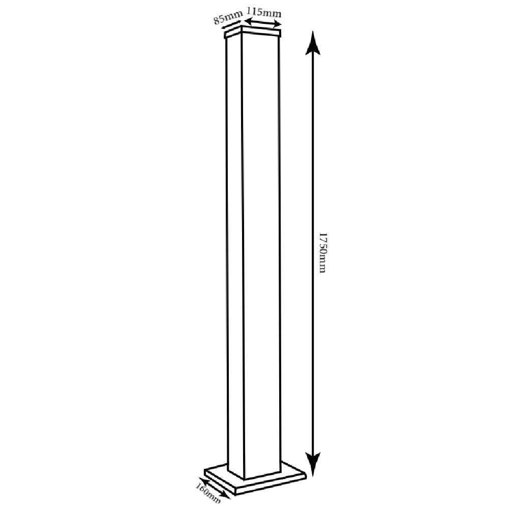 الترا لايت عامود ليد خارجي للمرات و الحدائق 10 واط (FYL0020)