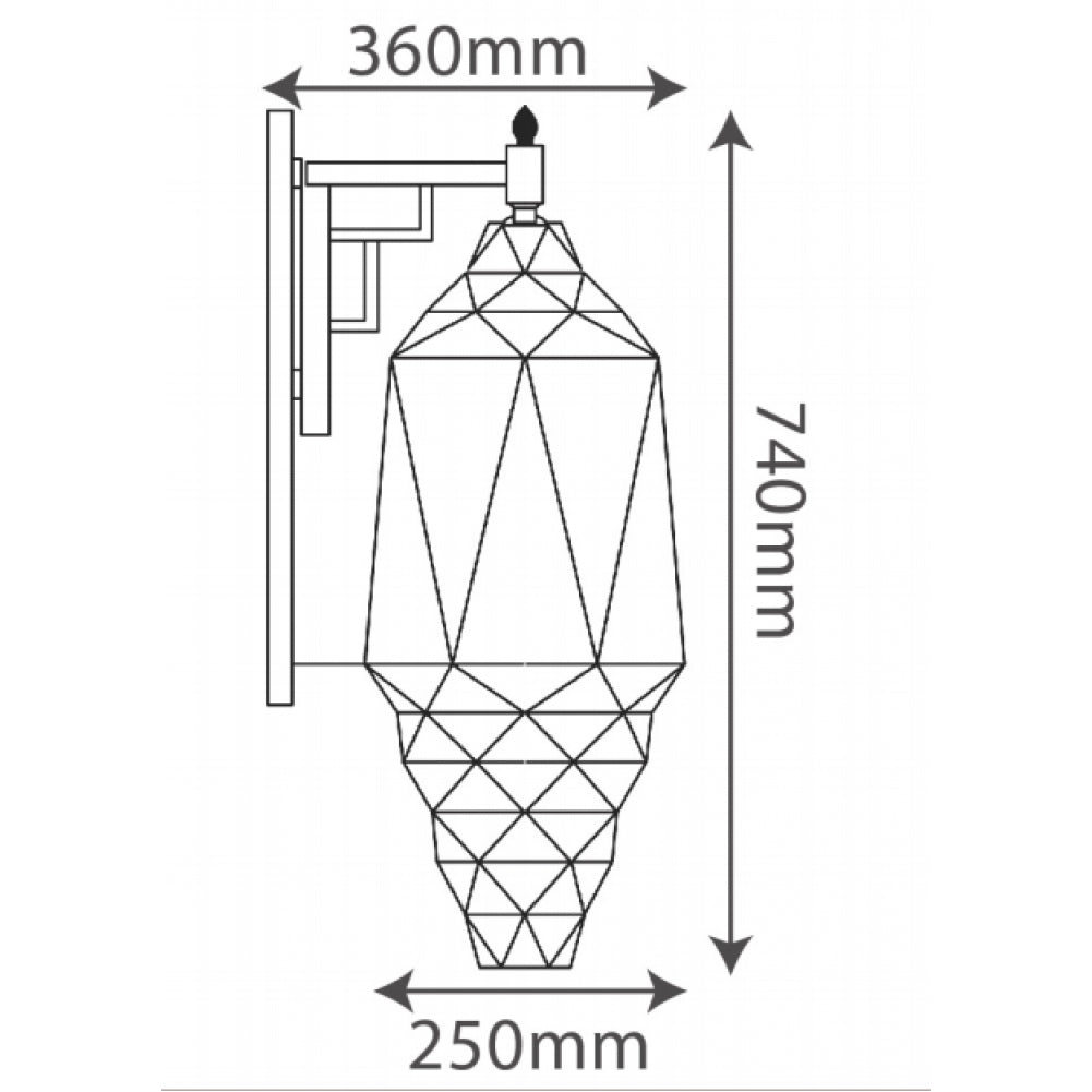 الترا لايت إنارة جداري نحاسي (L0983)