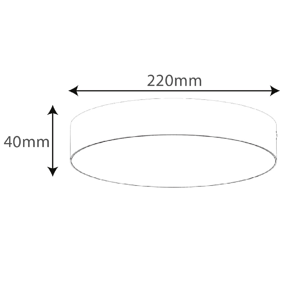 إضاءة سقف لطش دائرية ليد من الترا لايت (QH1229-RD) | إضاءة داخلية أنيقة وقابلة للتعديل