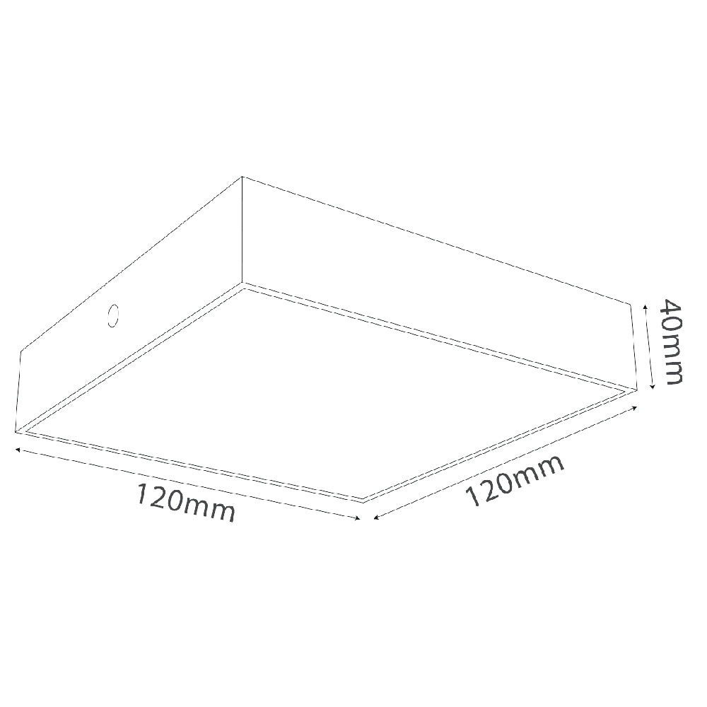 إنارة سقف لطش ليد مربعة الترا لايت (QH1229-SQ) | إضاءة داخلية عصرية
