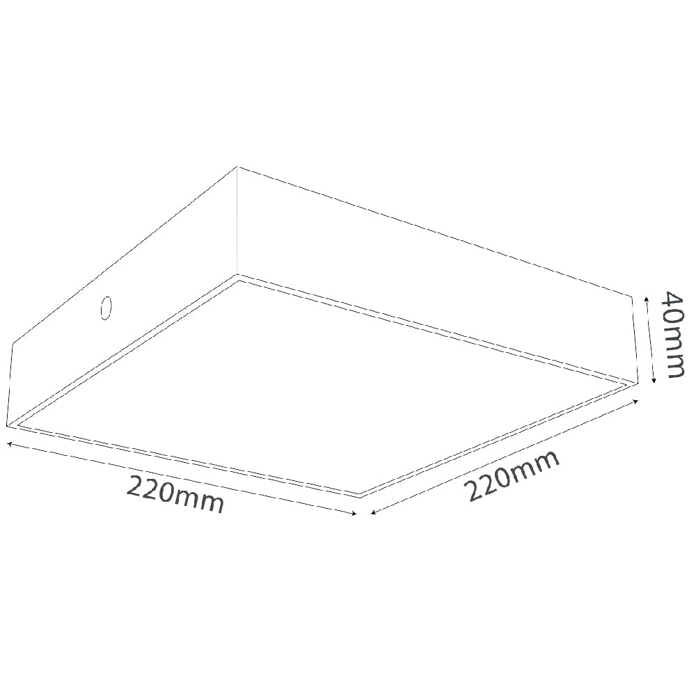 إنارة سقف لطش ليد مربعة الترا لايت (QH1229-SQ) | إضاءة داخلية عصرية
