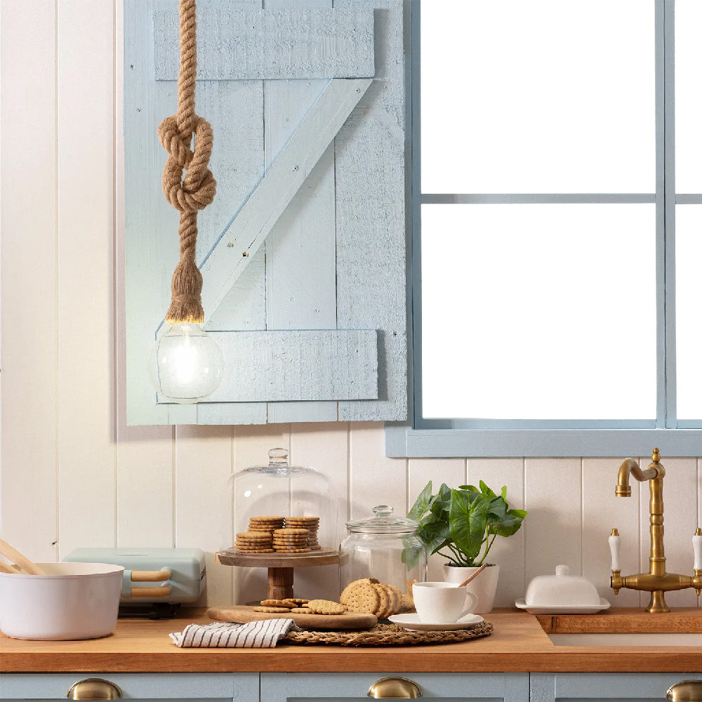 الترا لايت قاعدة E27 معلقة 100سم- لمسة ديكور فريدة بطابع الريفي (WL-E001)