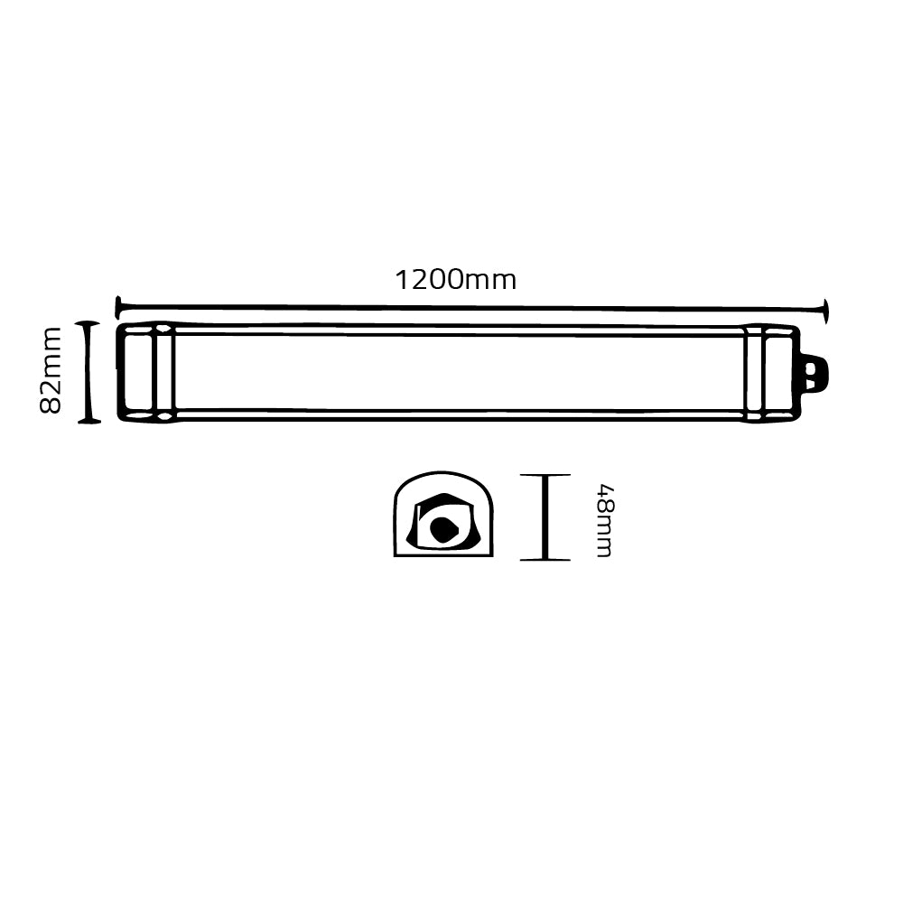 Buy Ultralight Water Proof LED Batten Light 36W IP65 (TF-TPB12036) - Best  from Ultralight