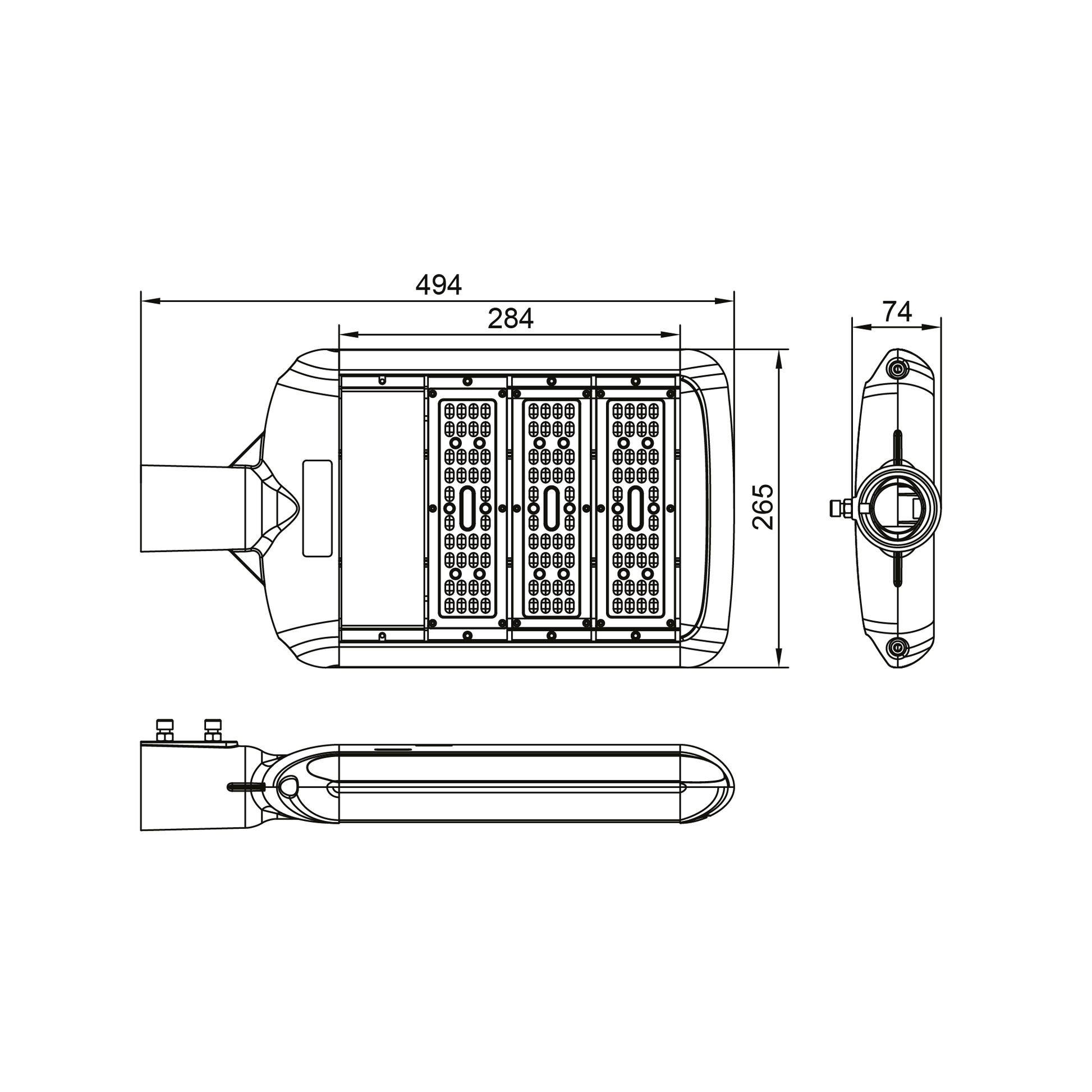 Buy Ultralight Street Light 90W - solution for efficiently and safely illuminating roads (UTL-90) - Best  from Ultralight